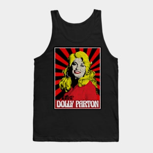 Dolly Parton 1980s Pop Art Fan Art Tank Top